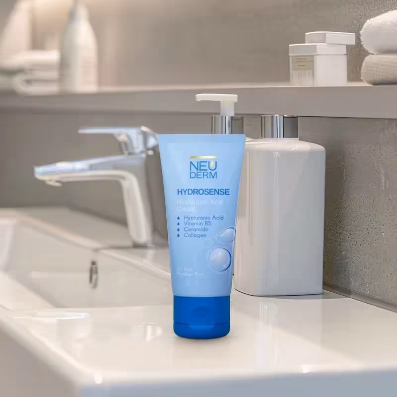 کرم آبرسان نئودرم مدل Hyaluronic-acid حجم 50 میلی‌لیتر