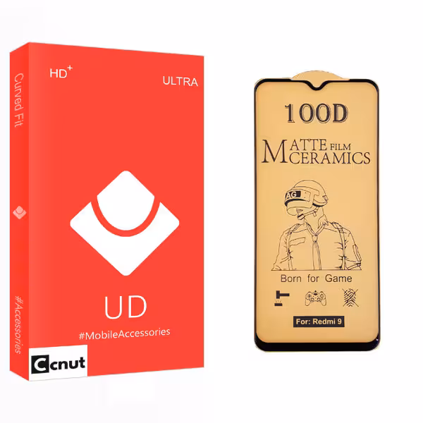 محافظ صفحه نمایش سرامیکی کوکونات مدل UD Glass مناسب برای گوشی موبایل شیائومی Redmi 9