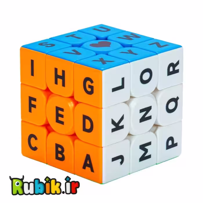 روبیک 3×3 طرح حروف انگلیسی