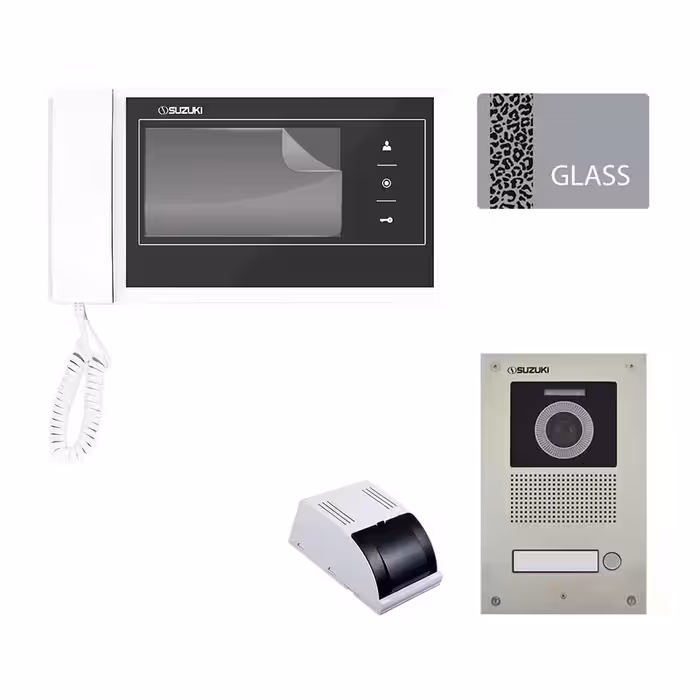 مجموعه دربازکن تصویری سوزوکی مدل 727m-4ucm یک واحدی به همراه محافظ صفحه