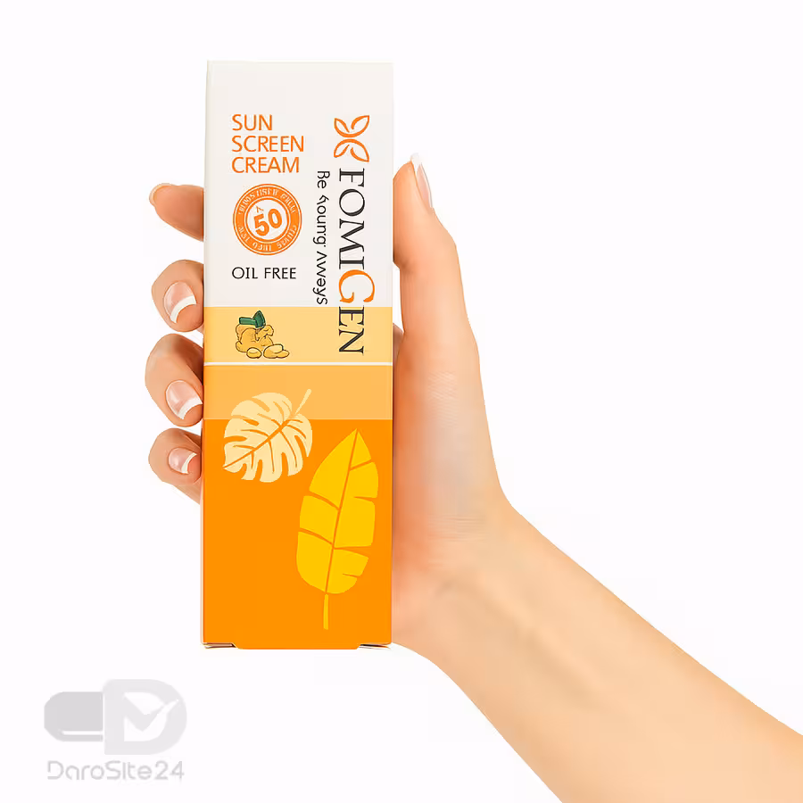 کرم ضد آفتاب بی رنگ فومیژن SPF50 فاقد چربی 40 میلی لیتر