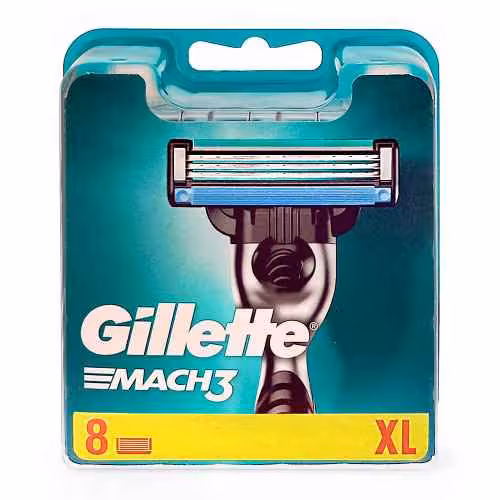 خودتراش مردانه ژیلت مدل mach3 بسته 8 عددی