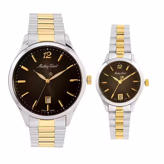 ساعت مچی ست زنانه و مردانه متی تیسوت کد H411MBN-D411MBN