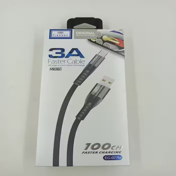 کابل تبدیلUSB به MicroUSB ارلدام مدل ec-077 طول 1 متر کد2852