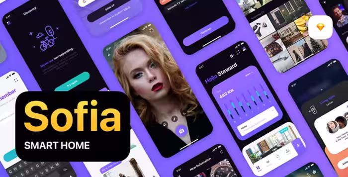 دانلود رابط کاربری اپلیکیشن خانه هوشمند Sofia