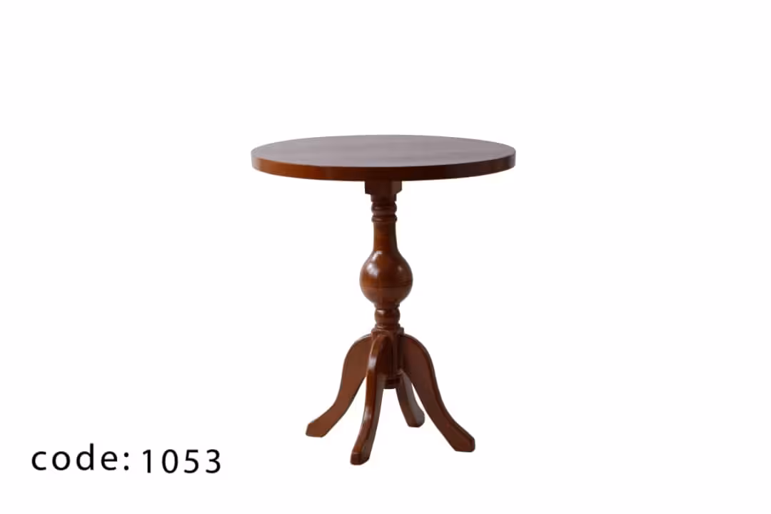 تک میز گرد گلدانی 70 کد 1053