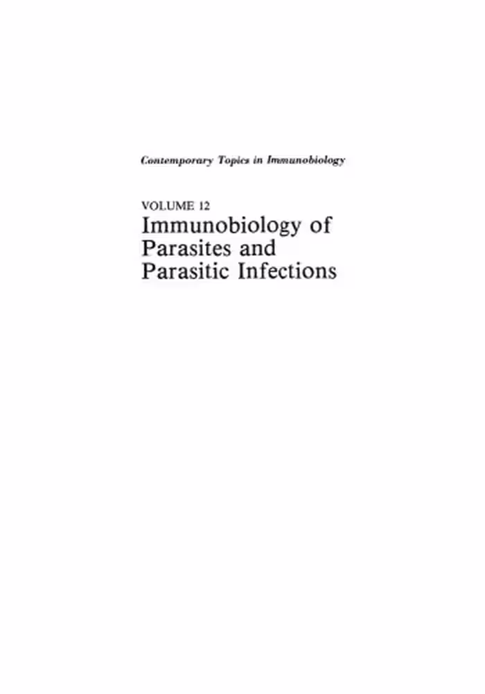 خرید و دانلود نسخه کامل کتاب Immunobiology of Parasites and Parasitic Infections