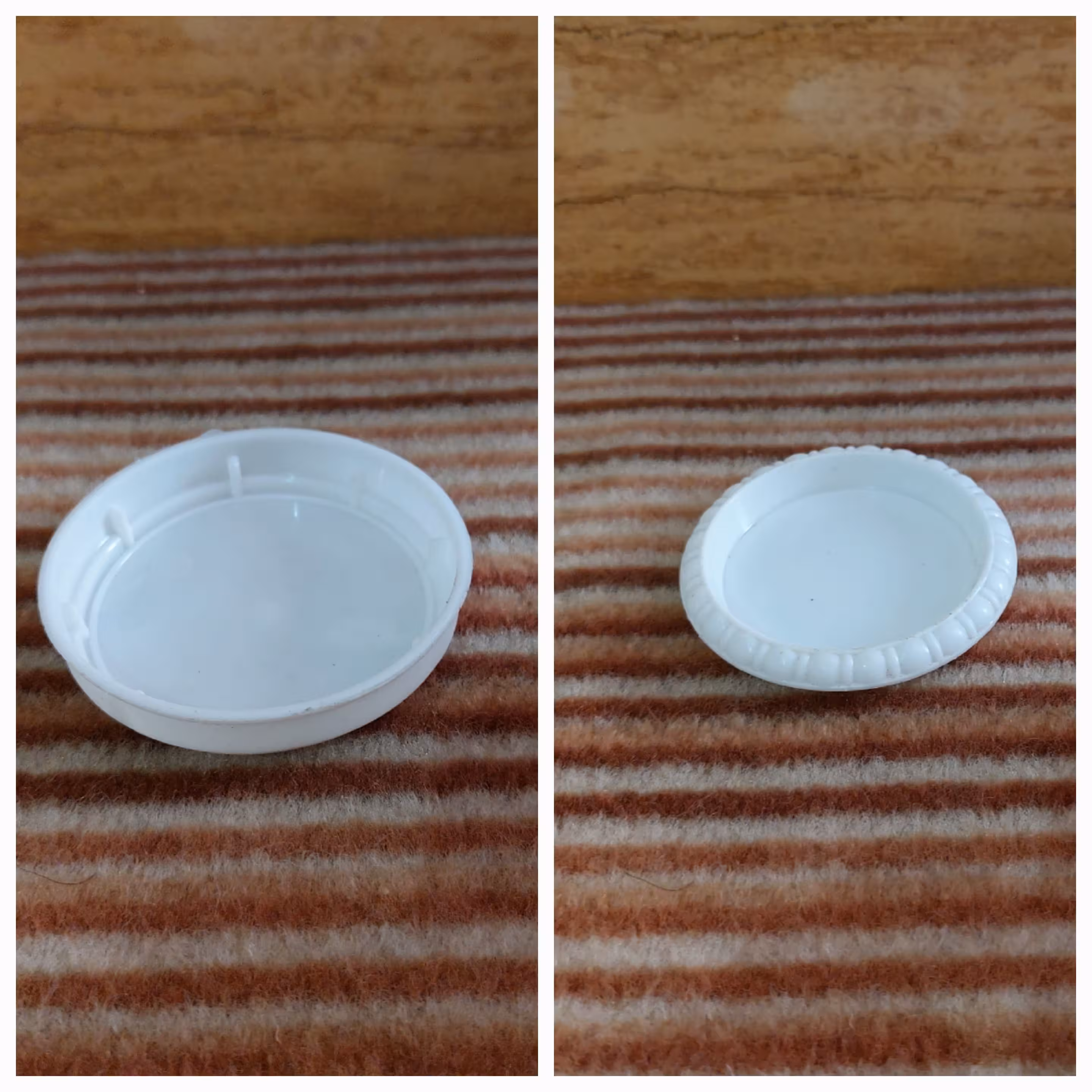 پک 15تایی زیرگلدانی سفید کوچک سایز گلدان 6 و 8 