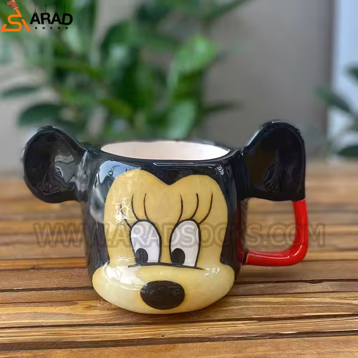 ماگ سرامیکی دستساز طرح مینی موس