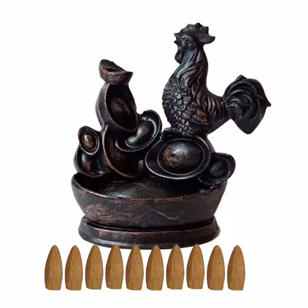 عود و جای عود مدل آبشاری طرح خروس