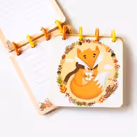 دفترچه دکمه ای Fox آبرنگ (abrang)