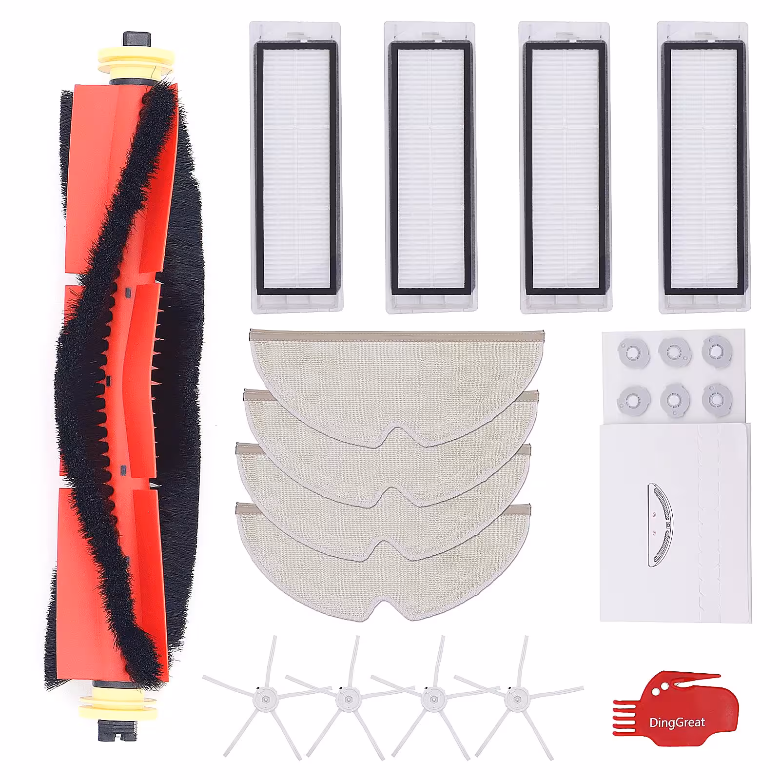 پک اکسسوری جارو رباتیک روبوراک مناسب مدل Xiaomi Roborock S6 S5 MAX S60 S65 S5 S50 S51 S55 ( ارسال 10 الی 15 روز کاری)