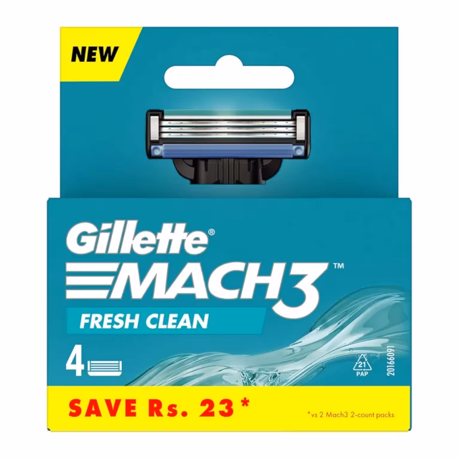ژیلت یدک تیغ مچ 3 مدل فرش کلین 4عددی Gillette Mach 3 Fresh Clean