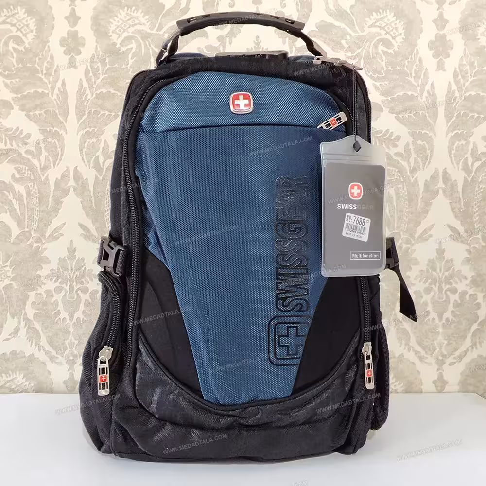 کوله سوییسی اورجینال رنگ طوسی SWISS GEAR