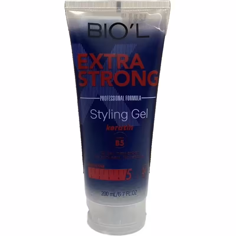 ژل مو بیول مدل Extra Strong حجم 200 میلی لیتر  Biol Extra Strong Hair Gel 200ml