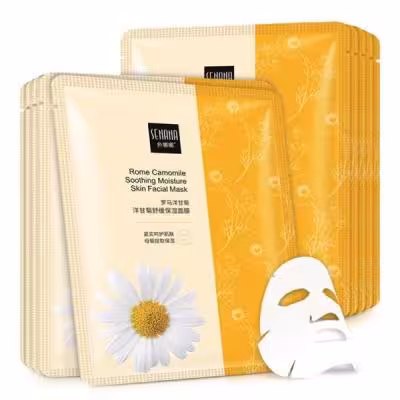 بسته 10 عددی ماسک ورقه ای صورت Senana مدل بابونه 25 گرمی