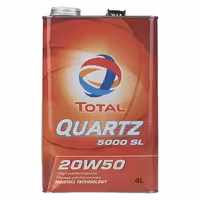 روغن موتور خودرو توتال مدل Quartz 5000 SL حجم 4 لیتر