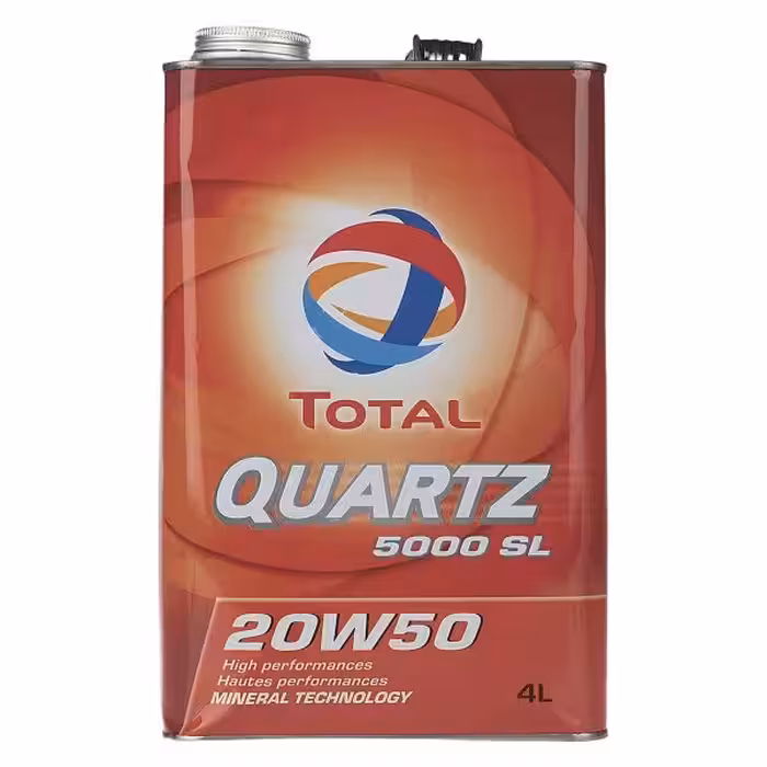 روغن موتور خودرو توتال مدل Quartz 5000 SL حجم 4 لیتر