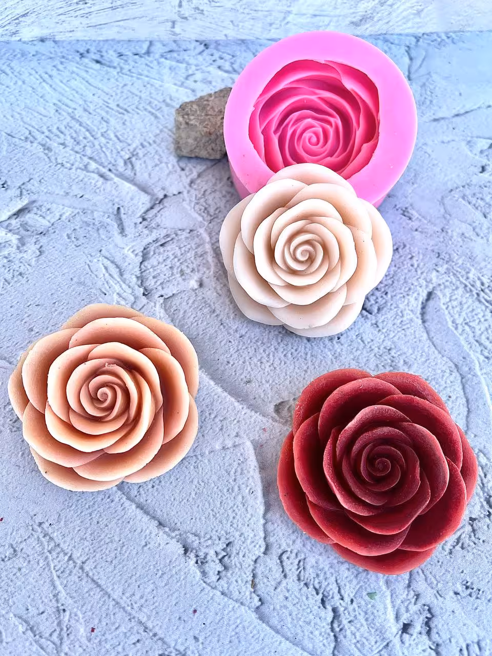 قالب سیلیکونی رز سه بعدی کد8