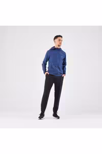 شلوار گرمکن ورزشی مشکی مردانه لباس های رانینگ شش سیاه RUN 100 خشک Decathlon