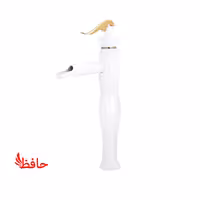 شیر روشویی پایه بلند سمپو مدل پویان سفید طلایی