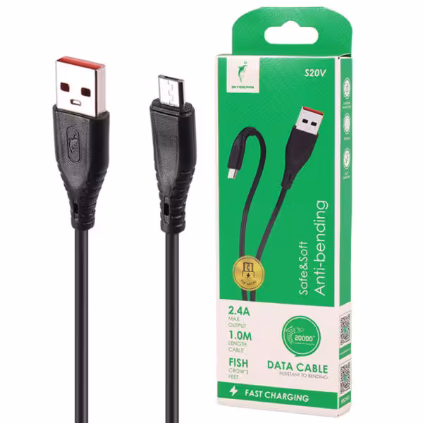کابل میکرو یو اس بی فست شارژ Sky Dolphin S20V 2.4A 1m