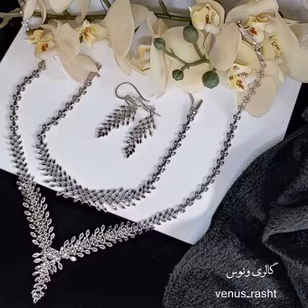 سرویس نقره تراش طرح جواهر مدل لیانا