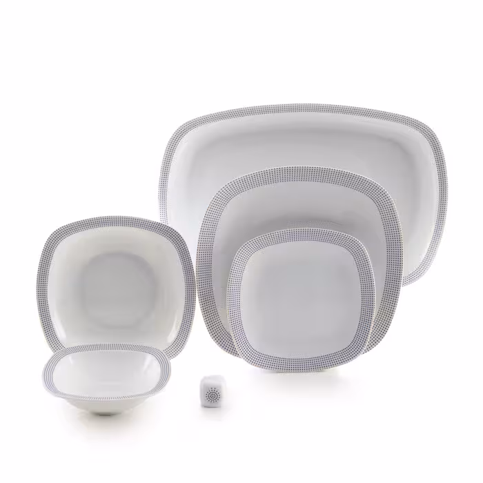 سرویس چینی 27 پارچه 6 نفره غذاخوری لورن طلایی