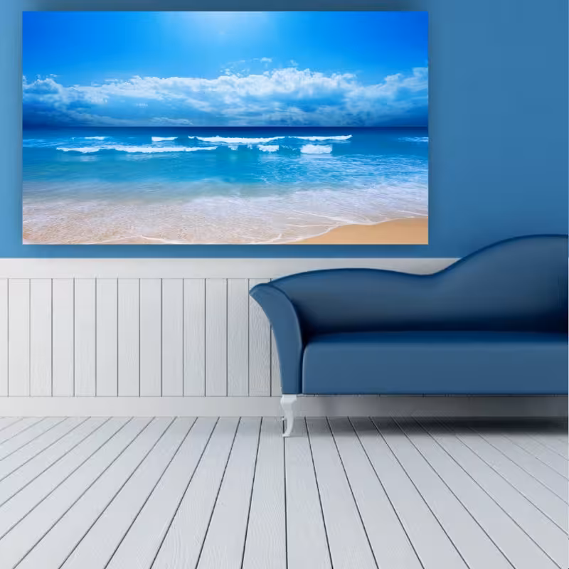 تابلو شاسی طرح ساحل ارام مدل TP756 | دنیای قاب