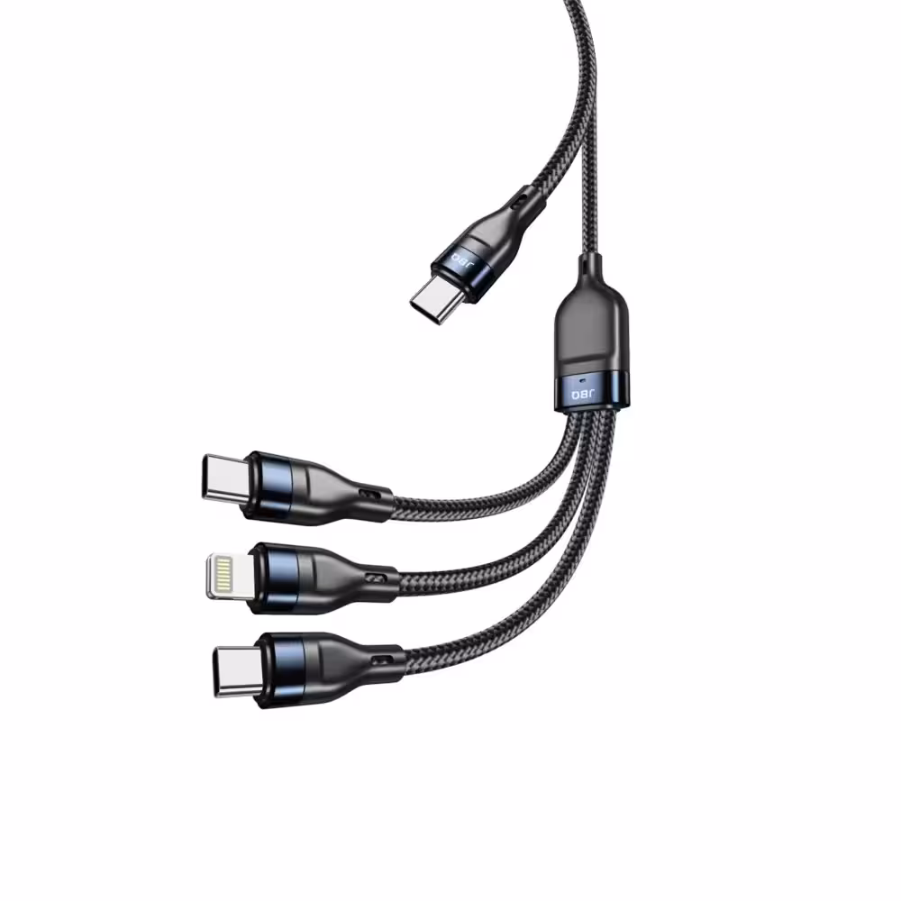 کابل شارژ PD سه کاره جی بی کیو مدل CA-537