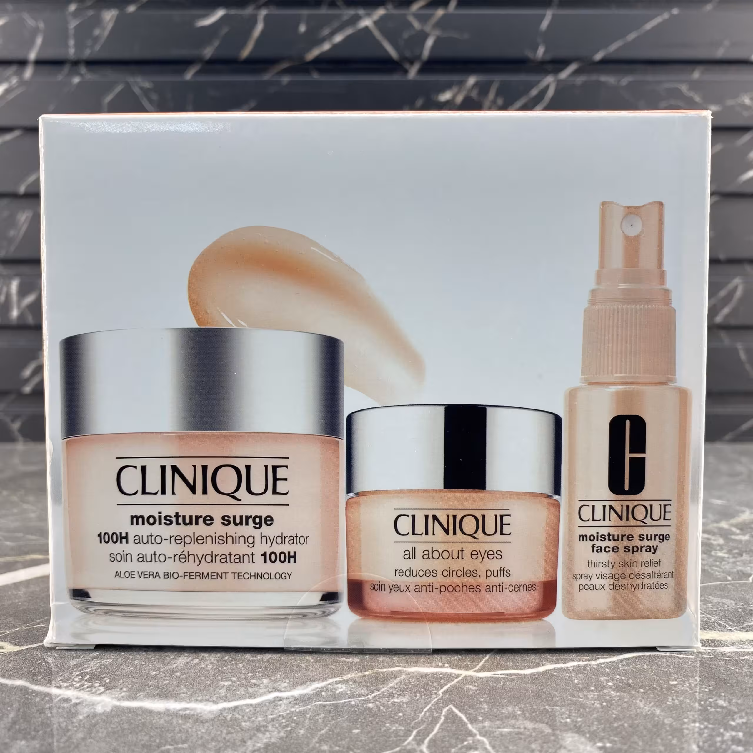 پک سه عددی آبرسان کلینیک Clinique مدل Moisture Surge | حجم 125، 30 و 15 میل