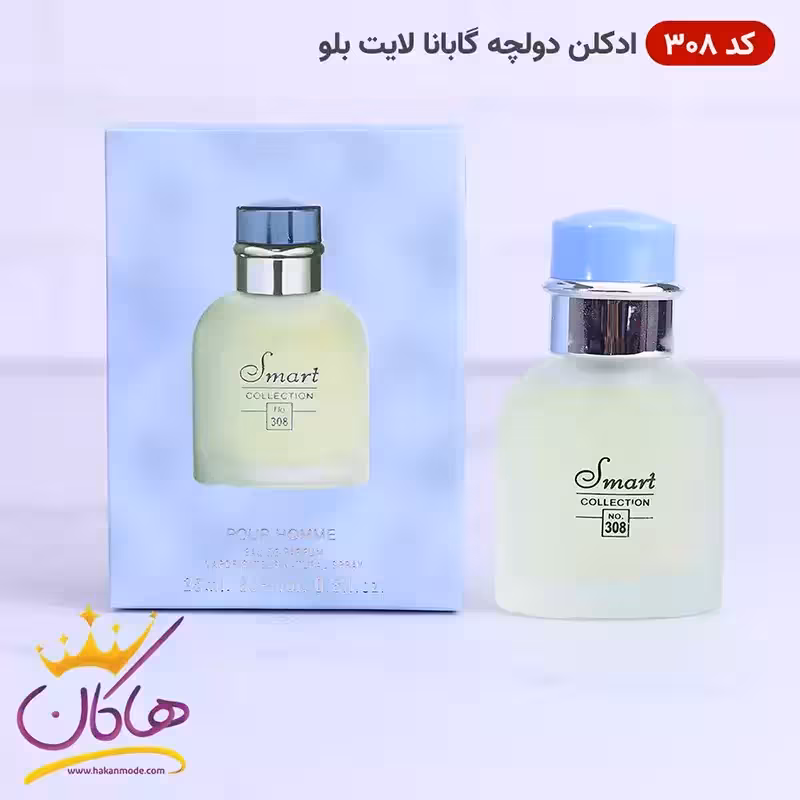 ادکلن اسمارت 308 دی اند جی لایت بلو 25 میل مینیاتوری دولچه گابانا | Smart Collection Dolce & Gabbana Light Blue