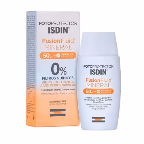 ایزدین فلوئید ضد آفتاب آبرسان و فاقد بو مینرال MINERAL  حجم 50 میل