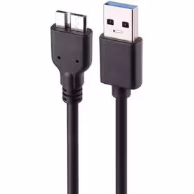 کابل هارد USB3 رنگ مشکی 30 سانتی متر
