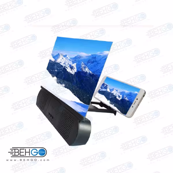کیت بزرگنمایی صفحه نمایش موبایل همراه با اسپیکر مدل Speaker Video Amplifier F9