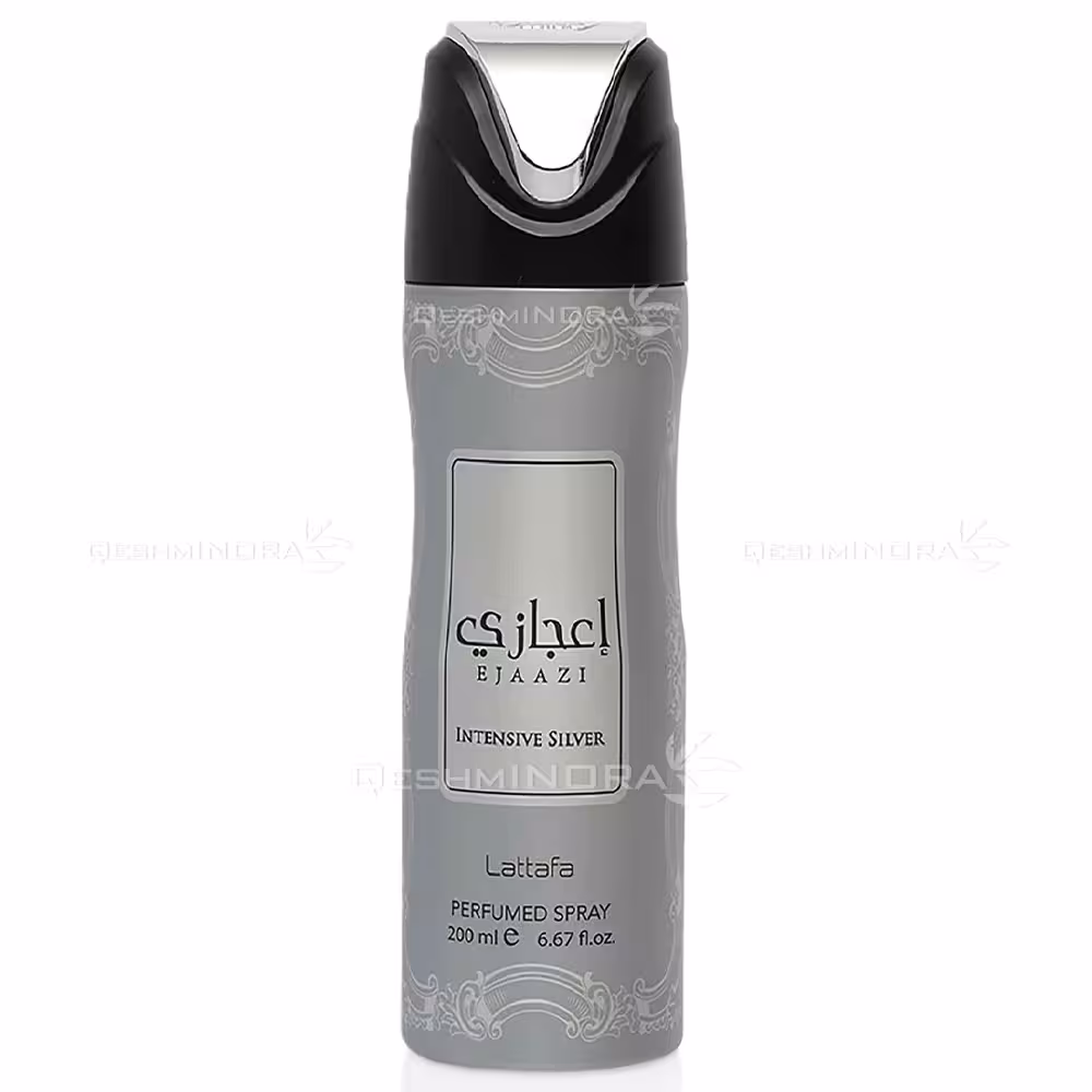 اسپری بدن اعجازی نقره ای لطافه Ejaazi Silver Body Spray Lattafa