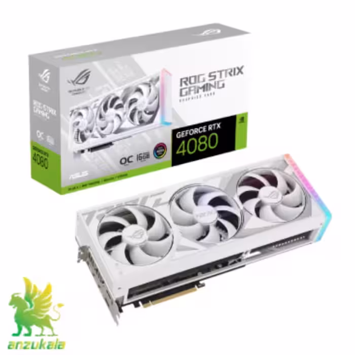 کارت گرافیک ایسوس ROG Strix GeForce RTX™ 4080 White OC Edition با حافظه 16 گیگابایت