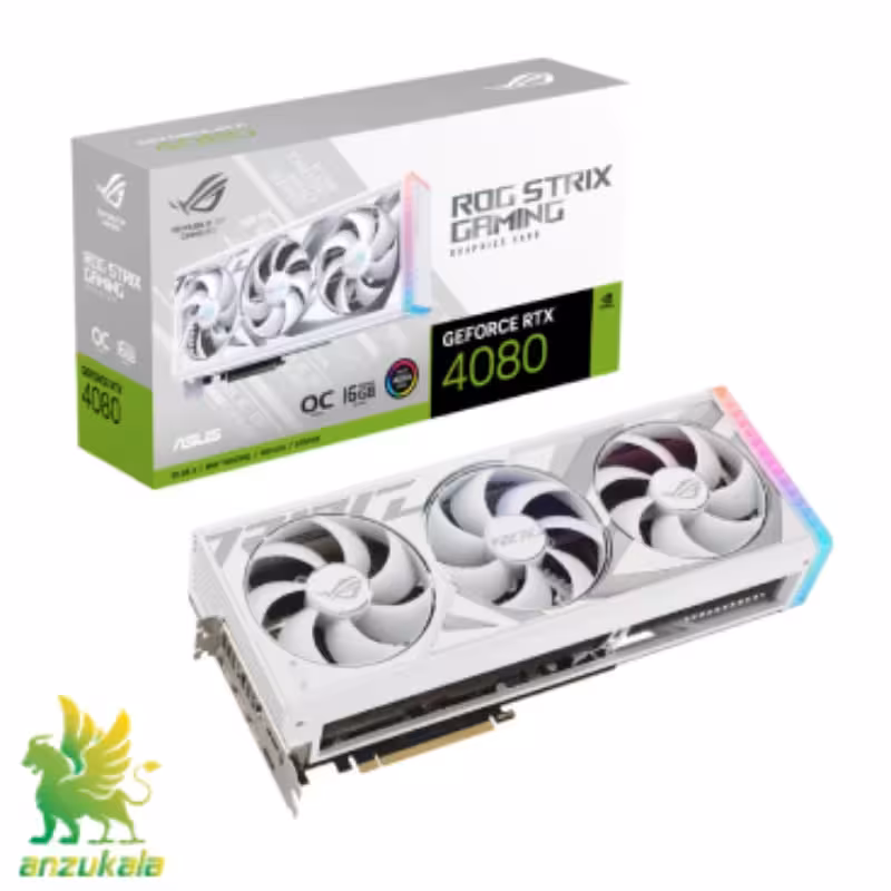 کارت گرافیک ایسوس ROG Strix GeForce RTX™ 4080 White OC Edition با حافظه 16 گیگابایت
