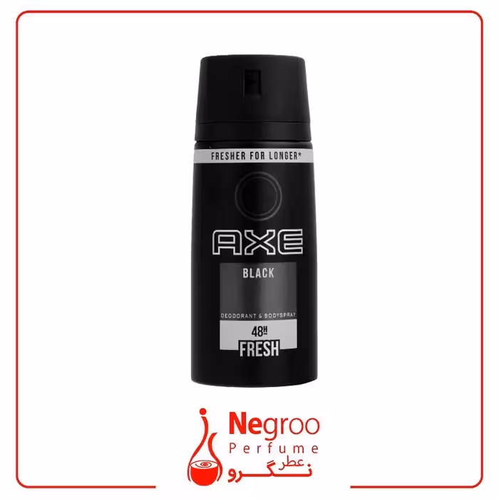 اسپری بدن و ضد تعریق مردانه اکس مدل Black حجم 150 میلی لیتر