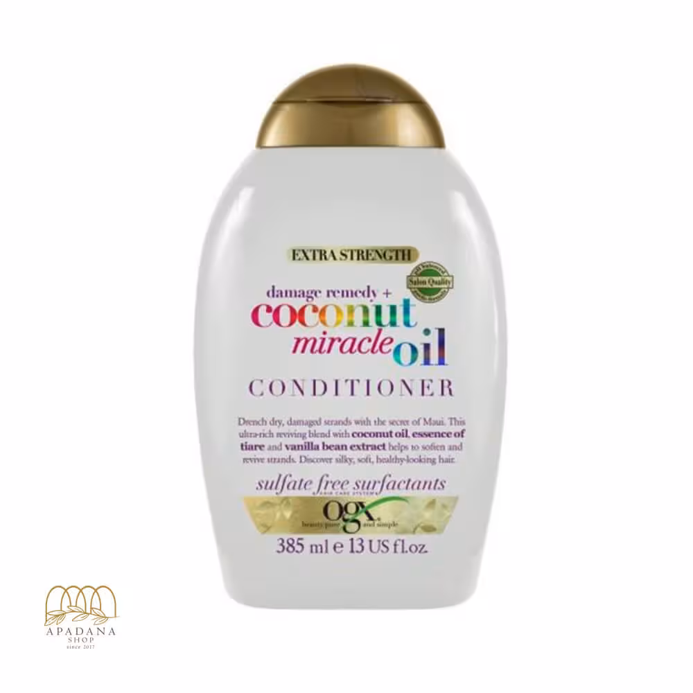 نرم کننده موی روغن نارگیل او جی ایکس Coconut Oil Miracle حجم 385 میل