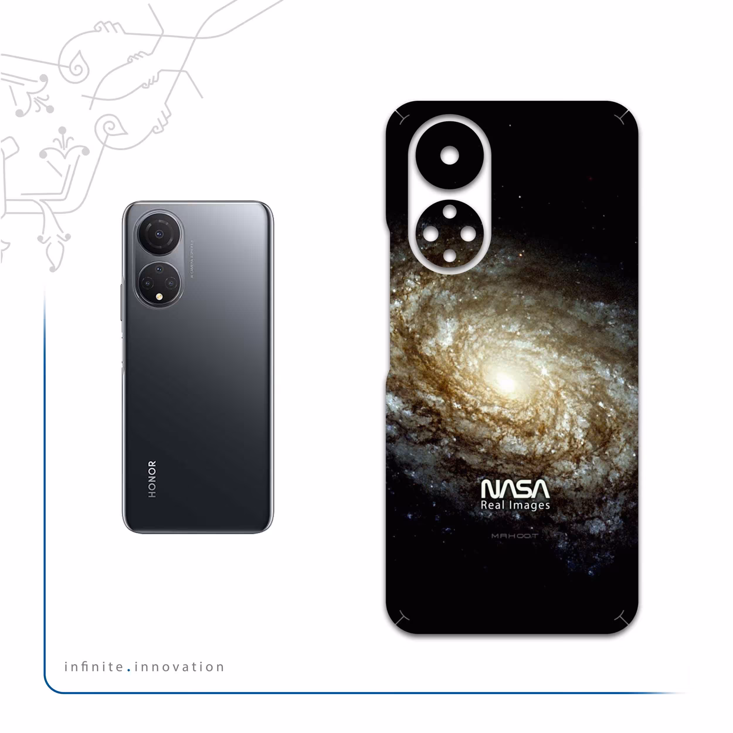 برچسب پوششی ماهوت مدل Universe-by-NASA-1 مناسب برای گوشی موبایل آنر X7