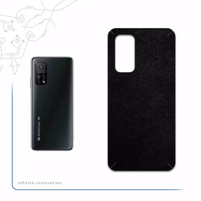 برچسب پوششی ماهوت مدل Black-Chamois-Leather مناسب برای گوشی موبایل شیائومی Mi 10T Pro 5G