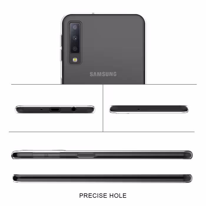 کاور مدل Clear TPU مناسب برای گوشی موبایل سامسونگ Galaxy A7 2018 / A750