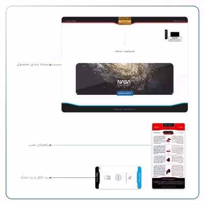 برچسب پوششی ماهوت مدل Universe-by-NASA-1 مناسب برای تبلت سامسونگ Galaxy Tab A 10.1 2019 T515