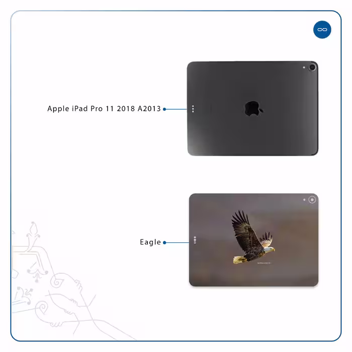 برچسب پوششی ماهوت مدل Eagle مناسب برای تبلت اپل iPad Pro 11 2018 A2013