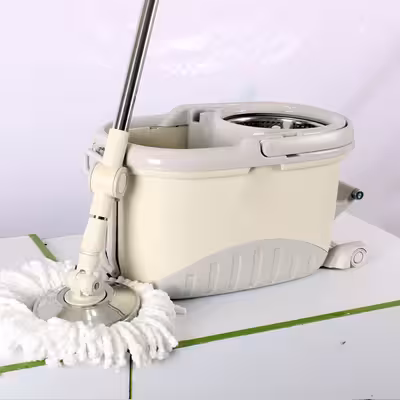 ست سطل و زمین شوی چرخشی پدال دار مدل 4500