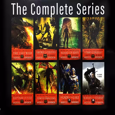 کتاب The Witcher اثر Andrzej Sapkowski انتشارات الوندپویان 8 جلدی