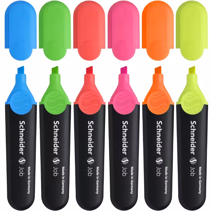 ماژیک علامت گذار اشنایدر مدل Job بسته 6 عددی