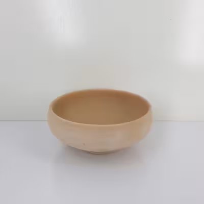 کاسه سفالی خام مدل سالاد خوری بسته 4 عددی