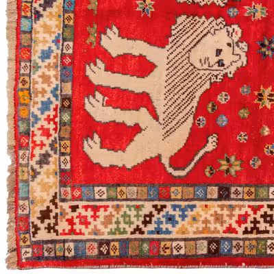 گبه قدیمی دستباف سه متری سی پرشیا کد 156008